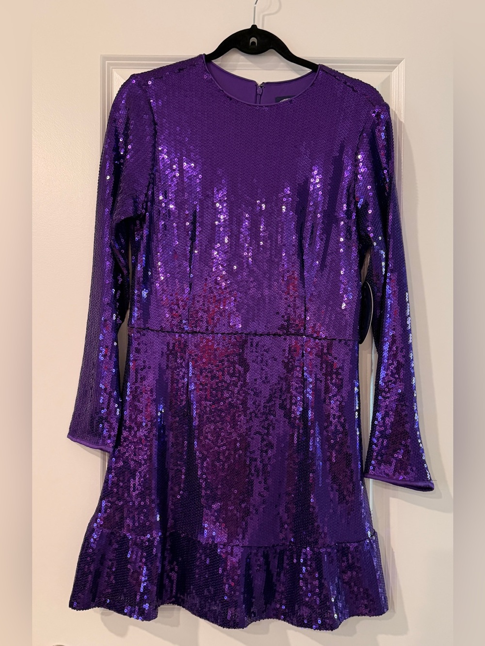 NWT Scoop NYC Purple Sequin Mini Dress